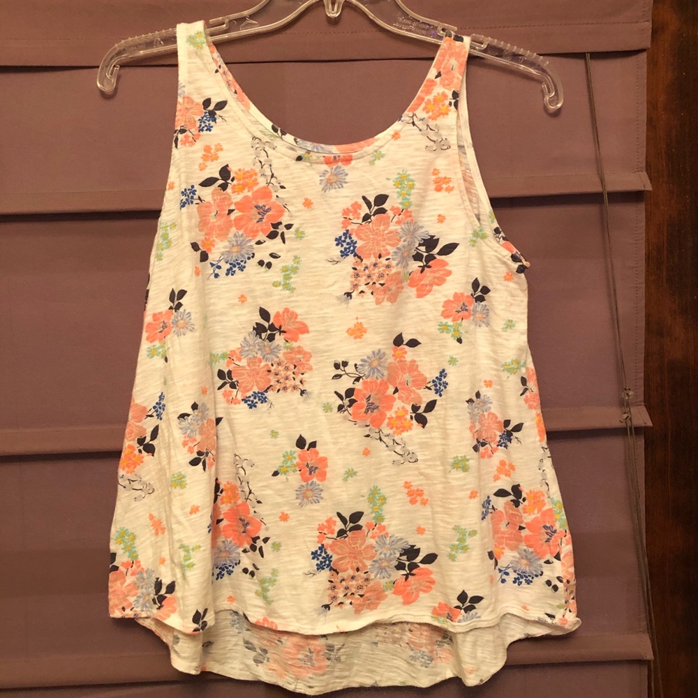Old Navy Flowered Tunic Tank